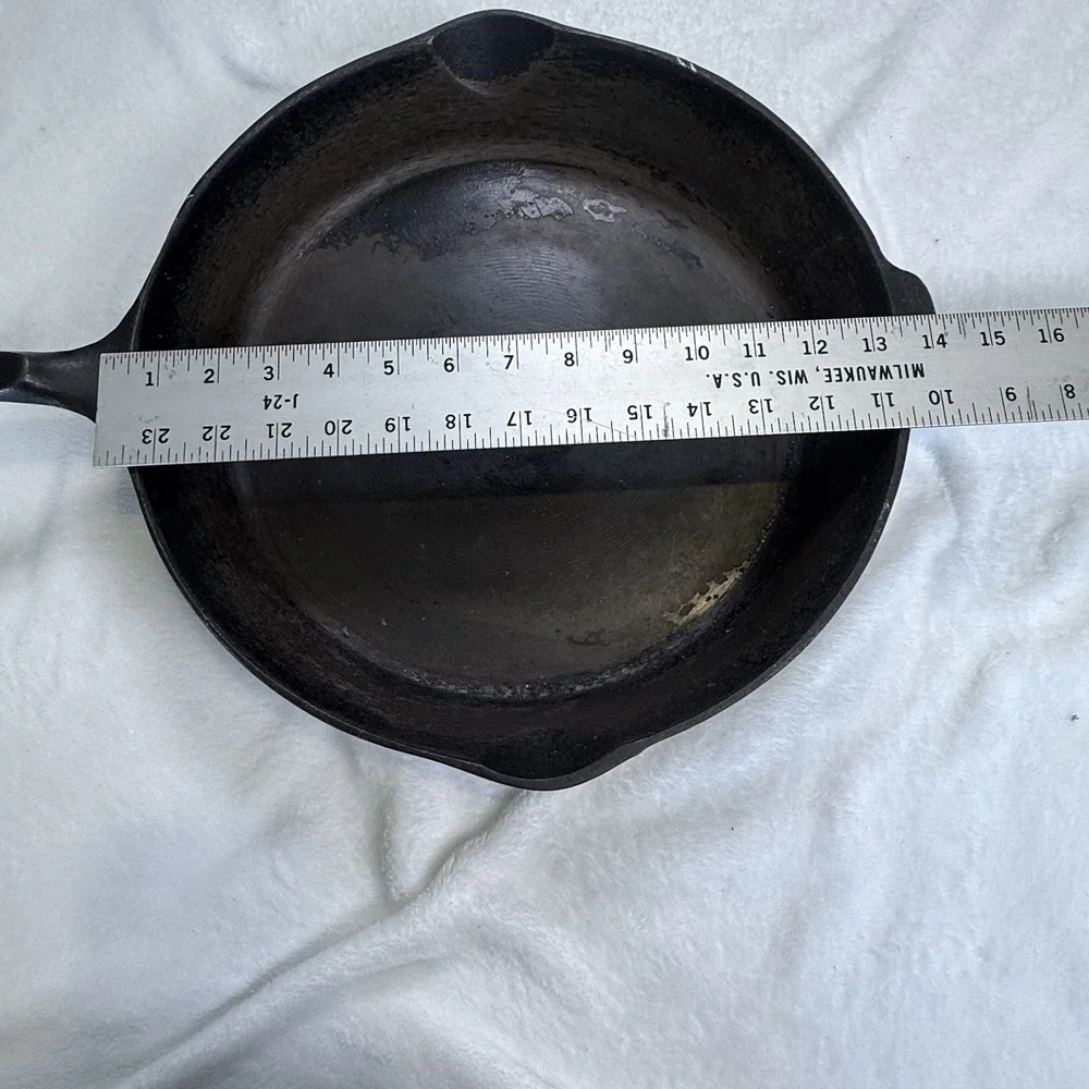 Wagner’s 1891 Original 13 3/8 Cast Iron Skillet USA Made Large Fry Pan
